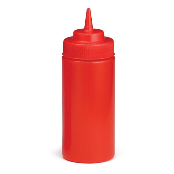 BOTELLA BIBERON SALSERA 473 ml. ROJA KETCHUP -TABLECRAFT-