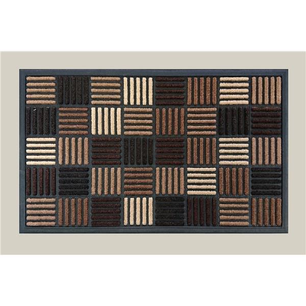 ALFOMBRA 45 x 75 cm. Clean&Dry "PORTOFINO" MARRON -ASTUR DINTEX-