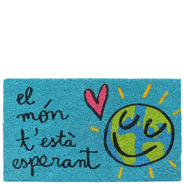 CATIFA 40 x 70 cm. BLAVA COCO "EL MON T'ESTÀ ESPERANT" LAROOM