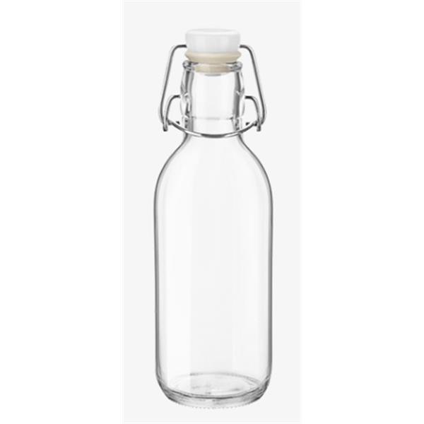 BOTELLA DE CRISTAL 0,50 l. TAPON GASEOSA "EMILIA" -BORGONOVO-