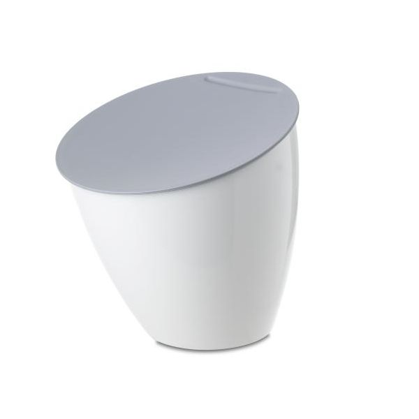 PAPELERA con TAPA 2,2 l. BLANCA CALYPSO PEQUEÑA ROSTI MEPAL