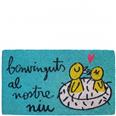 CATIFA 40 x 70 cm. "BENVINGUTS AL NOSTRE NIU" BLAVA Laroom
