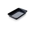 BANDEJA HONDA NEGRA N&ordm;3  35x24x4 cm. -ARAVEN- 