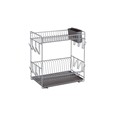 ESCORREPLATOS 2 PISOS GRANDE METAL GRIS -ARCOPLAST-