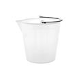 CUBO BLANCO 12 l. CON PICO ALIMENTARIO Y GRADUADO -GIGANPLAST-