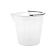 CUBO BLANCO 21 l. CON PICO ALIMENTARIO Y GRADUADO -GIGANPLAST-