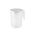 JARRA TRANSLUCIDA TAPA BLANCA PP  1,4 l. -ARAVEN--