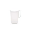 JARRA OVAL CON TAPA 1,5 l. blanca "ROSTI"