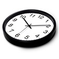 RELOJ PARED &Oslash; 20 cm. NEGRO 