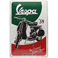 PLACA DE METAL 20 x 30 cm "VESPA - ITALIAN CLASSIC" Nostalgic Art