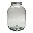 TARRO DE CRISTAL 12,5 l. con grifo y tapa de rosca -SAN MIGUEL- 